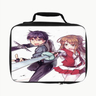 Onyourcases Kirito and Asuna Sword Art Online Great Custom Lunch Bag Personalised Photo Adult Kids School Bento Food Brand New Picnics Work Trip Lunch Box Birthday Gift Girls Boys Tote Bag