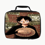 Onyourcases Luffy One Piece New Custom Lunch Bag Personalised Photo Adult Kids School Bento Food Brand New Picnics Work Trip Lunch Box Birthday Gift Girls Boys Tote Bag