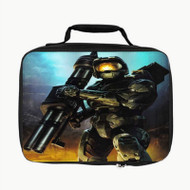 Onyourcases Master Chief Halo Custom Lunch Bag Personalised Photo Adult Kids School Bento Food Brand New Picnics Work Trip Lunch Box Birthday Gift Girls Boys Tote Bag