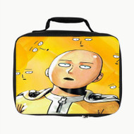 Onyourcases One Punch Man Yellow Custom Lunch Bag Personalised Photo Adult Kids School Bento Food Brand New Picnics Work Trip Lunch Box Birthday Gift Girls Boys Tote Bag