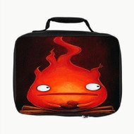Onyourcases Calcifer Howl s Moving Castle Custom Lunch Bag Personalised Photo Adult Kids School Bento Food Picnics Brand New Work Trip Lunch Box Birthday Gift Girls Boys Tote Bag