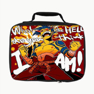 Onyourcases Gurren Lagann Kamina Custom Lunch Bag Personalised Photo Adult Kids School Bento Food Picnics Brand New Work Trip Lunch Box Birthday Gift Girls Boys Tote Bag