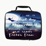 Onyourcases I am a Lost Boy from Neverland Peter Pan Custom Lunch Bag Personalised Photo Adult Kids School Bento Food Picnics Brand New Work Trip Lunch Box Birthday Gift Girls Boys Tote Bag