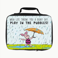 Onyourcases Piglet Winnie The Pooh Custom Lunch Bag Personalised Photo Adult Kids School Bento Food Picnics Brand New Work Trip Lunch Box Birthday Gift Girls Boys Tote Bag