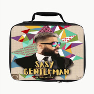 Onyourcases Sasy Gentleman Custom Lunch Bag Personalised Photo Adult Kids School Bento Food Picnics Brand New Work Trip Lunch Box Birthday Gift Girls Boys Tote Bag