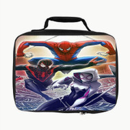 Onyourcases Spiderman Characters Custom Lunch Bag Personalised Photo Adult Kids School Bento Food Picnics Brand New Work Trip Lunch Box Birthday Gift Girls Boys Tote Bag