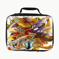 Onyourcases Digimon Raichi and Agumon Evolution Custom Lunch Bag Personalised Photo Adult Kids School Bento Food Picnics Work Brand New Trip Lunch Box Birthday Gift Girls Boys Tote Bag