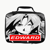 Onyourcases Edward Elric Fullmetal Alchemist Brotehrhood Custom Lunch Bag Personalised Photo Adult Kids School Bento Food Picnics Work Brand New Trip Lunch Box Birthday Gift Girls Boys Tote Bag