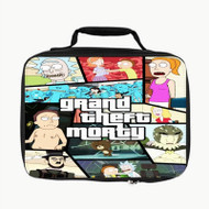 Onyourcases Grand Theft Morty Custom Lunch Bag Personalised Photo Adult Kids School Bento Food Picnics Work Brand New Trip Lunch Box Birthday Gift Girls Boys Tote Bag