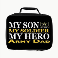 Onyourcases Military Dad My Son Custom Lunch Bag Personalised Photo Adult Kids School Bento Food Picnics Work Brand New Trip Lunch Box Birthday Gift Girls Boys Tote Bag