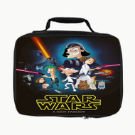 Onyourcases Phineas and Ferb Star Wars Custom Lunch Bag Personalised Photo Adult Kids School Bento Food Picnics Work Brand New Trip Lunch Box Birthday Gift Girls Boys Tote Bag