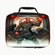 Onyourcases Red Skull Custom Lunch Bag Personalised Photo Adult Kids School Bento Food Picnics Work Brand New Trip Lunch Box Birthday Gift Girls Boys Tote Bag