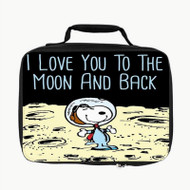 Onyourcases Snoopy Love Moon Custom Lunch Bag Personalised Photo Adult Kids School Bento Food Picnics Work Brand New Trip Lunch Box Birthday Gift Girls Boys Tote Bag