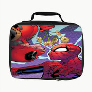 Onyourcases Deadpool Spiderman Art Custom Lunch Bag Personalised Photo Adult Kids School Bento Food Picnics Work Trip Lunch Box Brand New Birthday Gift Girls Boys Tote Bag