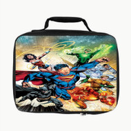 Onyourcases Justice League Superheroes Art Custom Lunch Bag Personalised Photo Adult Kids School Bento Food Picnics Work Trip Lunch Box Brand New Birthday Gift Girls Boys Tote Bag