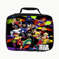 Onyourcases Teen Titans Go Characters Custom Lunch Bag Personalised Photo Adult Kids School Bento Food Picnics Work Trip Lunch Box Brand New Birthday Gift Girls Boys Tote Bag