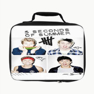 Onyourcases 5 Seconds Of Summer Photo Custom Lunch Bag Personalised Photo Adult Kids School Bento Food Picnics Work Trip Lunch Box Birthday Brand New Gift Girls Boys Tote Bag