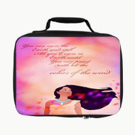 Onyourcases Disney Pocahontas Quotes Custom Lunch Bag Personalised Photo Adult Kids School Bento Food Picnics Work Trip Lunch Box Birthday Brand New Gift Girls Boys Tote Bag
