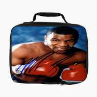 Onyourcases Mike Tyson Champion Boxer Signature Custom Lunch Bag Personalised Photo Adult Kids School Bento Food Picnics Work Trip Lunch Box Birthday Brand New Gift Girls Boys Tote Bag