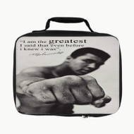 Onyourcases Muhammad Ali Quotes Custom Lunch Bag Personalised Photo Adult Kids School Bento Food Picnics Work Trip Lunch Box Birthday Brand New Gift Girls Boys Tote Bag