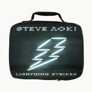 Onyourcases Steve Aoki Lightning Strikes Custom Lunch Bag Personalised Photo Adult Kids School Bento Food Picnics Work Trip Lunch Box Birthday Brand New Gift Girls Boys Tote Bag