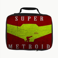 Onyourcases Super Metroid Samus Aran Mask Custom Lunch Bag Personalised Photo Adult Kids School Bento Food Picnics Work Trip Lunch Box Birthday Brand New Gift Girls Boys Tote Bag