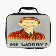 Onyourcases Alfred E Neuman Custom Lunch Bag Personalised Photo Adult Kids School Bento Food Picnics Work Trip Lunch Box Birthday Gift Brand New Girls Boys Tote Bag