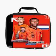 Onyourcases Netherlands World Cup 2022 Custom Lunch Bag Personalised Photo Adult Kids School Bento Food Picnics Work Trip Lunch Box Birthday Gift Brand New Girls Boys Tote Bag
