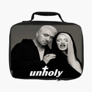 Onyourcases Sam Smith Kim Petras Unholy Custom Lunch Bag Personalised Photo Adult Kids School Bento Food Picnics Work Trip Lunch Box Birthday Gift Brand New Girls Boys Tote Bag