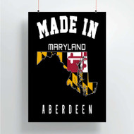 Onyourcases Made In Aberdeen Maryland Custom Poster Silk Poster Wall Decor Home Decoration Wall Art Satin Silky Decorative Wallpaper Personalized Wall Hanging 20x14 Inch 24x35 Inch Poster