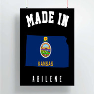 Onyourcases Made In Abilene Kansas Custom Poster Silk Poster Wall Decor Home Decoration Wall Art Satin Silky Decorative Wallpaper Personalized Wall Hanging 20x14 Inch 24x35 Inch Poster