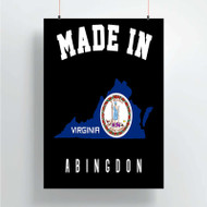 Onyourcases Made In Abingdon Virginia Custom Poster Silk Poster Wall Decor Home Decoration Wall Art Satin Silky Decorative Wallpaper Personalized Wall Hanging 20x14 Inch 24x35 Inch Poster