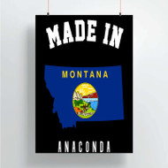 Onyourcases Made In Anaconda Montana Custom Poster Silk Poster Wall Decor Home Decoration Wall Art Satin Silky Decorative Wallpaper Personalized Wall Hanging 20x14 Inch 24x35 Inch Poster