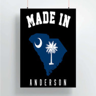 Onyourcases Made In Anderson South Carolina Custom Poster Silk Poster Wall Decor Home Decoration Wall Art Satin Silky Decorative Wallpaper Personalized Wall Hanging 20x14 Inch 24x35 Inch Poster