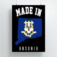 Onyourcases Made In Ansonia Connecticut Custom Poster Silk Poster Wall Decor Home Decoration Wall Art Satin Silky Decorative Wallpaper Personalized Wall Hanging 20x14 Inch 24x35 Inch Poster