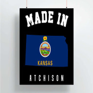 Onyourcases Made In Atchison Kansas Custom Poster Silk Poster Wall Decor Home Decoration Wall Art Satin Silky Decorative Wallpaper Personalized Wall Hanging 20x14 Inch 24x35 Inch Poster