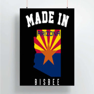 Onyourcases Made In Bisbee Arizona Custom Poster Silk Poster Wall Decor Home Decoration Wall Art Satin Silky Decorative Wallpaper Personalized Wall Hanging 20x14 Inch 24x35 Inch Poster