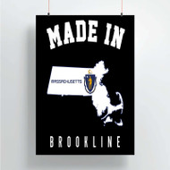 Onyourcases Made In Brookline Massachusetts Custom Poster Silk Poster Wall Decor Home Decoration Wall Art Satin Silky Decorative Wallpaper Personalized Wall Hanging 20x14 Inch 24x35 Inch Poster