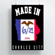 Onyourcases Made In Charles City Iowa Custom Poster Silk Poster Wall Decor Home Decoration Wall Art Satin Silky Decorative Wallpaper Personalized Wall Hanging 20x14 Inch 24x35 Inch Poster