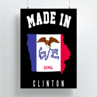 Onyourcases Made In Clinton Iowa Custom Poster Silk Poster Wall Decor Home Decoration Wall Art Satin Silky Decorative Wallpaper Personalized Wall Hanging 20x14 Inch 24x35 Inch Poster