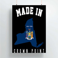 Onyourcases Made In Crown Point New York Custom Poster Silk Poster Wall Decor Home Decoration Wall Art Satin Silky Decorative Wallpaper Personalized Wall Hanging 20x14 Inch 24x35 Inch Poster