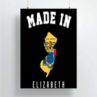 Onyourcases Made In Elizabeth New Jersey Custom Poster Silk Poster Wall Decor Home Decoration Wall Art Satin Silky Decorative Wallpaper Personalized Wall Hanging 20x14 Inch 24x35 Inch Poster