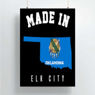 Onyourcases Made In Elk City Oklahoma Custom Poster Silk Poster Wall Decor Home Decoration Wall Art Satin Silky Decorative Wallpaper Personalized Wall Hanging 20x14 Inch 24x35 Inch Poster