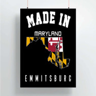 Onyourcases Made In Emmitsburg Maryland Custom Poster Silk Poster Wall Decor Home Decoration Wall Art Satin Silky Decorative Wallpaper Personalized Wall Hanging 20x14 Inch 24x35 Inch Poster