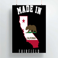 Onyourcases Made In Fairfield California Custom Poster Silk Poster Wall Decor Home Decoration Wall Art Satin Silky Decorative Wallpaper Personalized Wall Hanging 20x14 Inch 24x35 Inch Poster