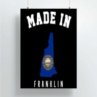 Onyourcases Made In Franklin New Hampshire Custom Poster Silk Poster Wall Decor Home Decoration Wall Art Satin Silky Decorative Wallpaper Personalized Wall Hanging 20x14 Inch 24x35 Inch Poster