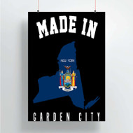 Onyourcases Made In Garden City New York Custom Poster Silk Poster Wall Decor Home Decoration Wall Art Satin Silky Decorative Wallpaper Personalized Wall Hanging 20x14 Inch 24x35 Inch Poster