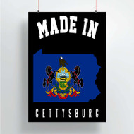 Onyourcases Made In Gettysburg Pennsylvania Custom Poster Silk Poster Wall Decor Home Decoration Wall Art Satin Silky Decorative Wallpaper Personalized Wall Hanging 20x14 Inch 24x35 Inch Poster