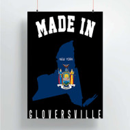 Onyourcases Made In Gloversville New York Custom Poster Silk Poster Wall Decor Home Decoration Wall Art Satin Silky Decorative Wallpaper Personalized Wall Hanging 20x14 Inch 24x35 Inch Poster