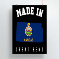 Onyourcases Made In Great Bend Kansas Custom Poster Silk Poster Wall Decor Home Decoration Wall Art Satin Silky Decorative Wallpaper Personalized Wall Hanging 20x14 Inch 24x35 Inch Poster